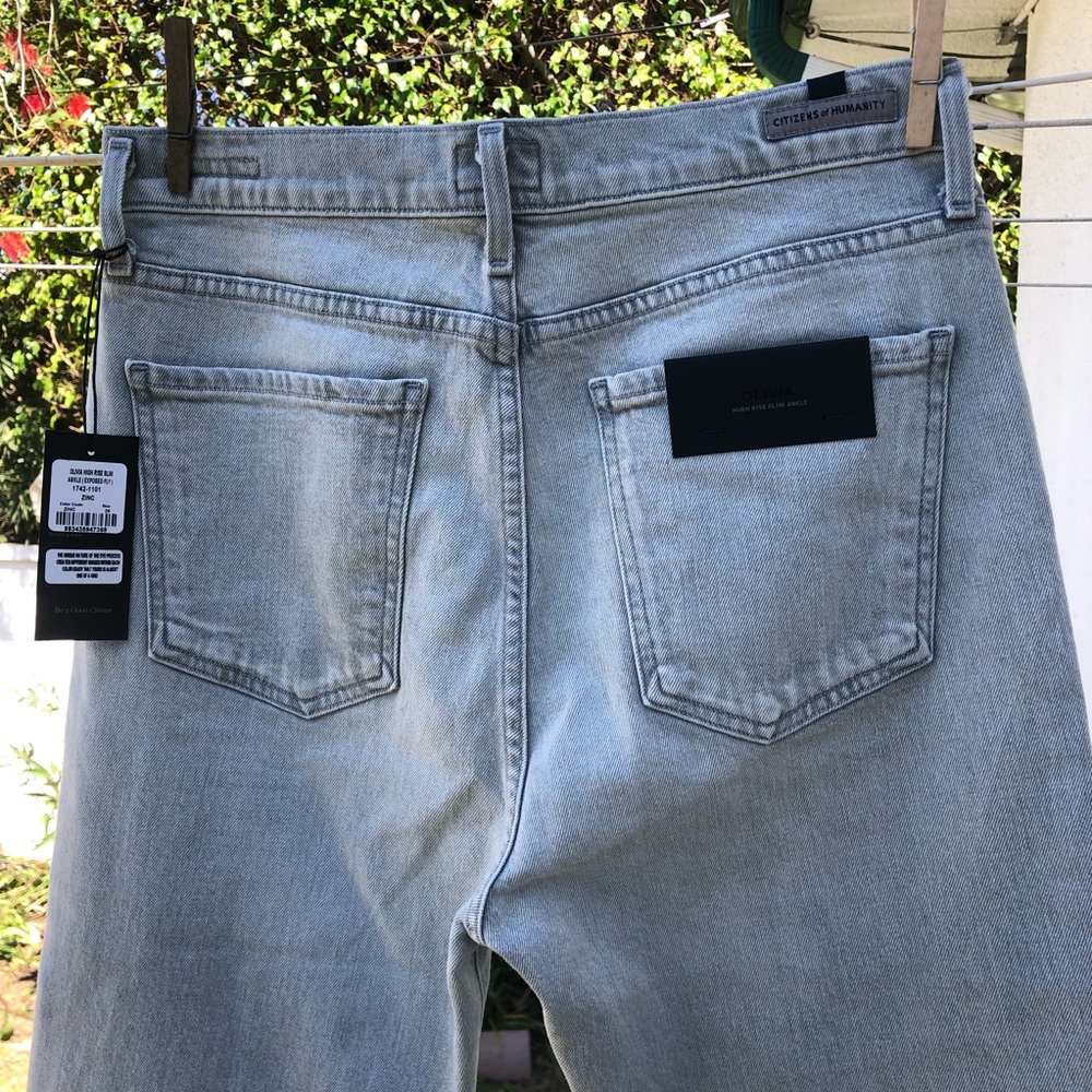 Citizens of Humanity Olivia Crop Jeans in Zinc 29 - Picture 4 of 6